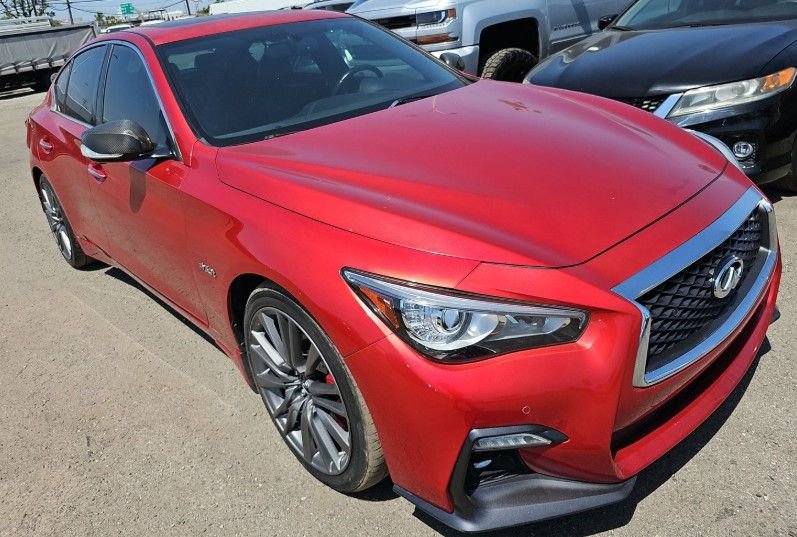 Used 2019 INFINITI Q50 Red Sport 400 w/ Sensory Package RWD video 1