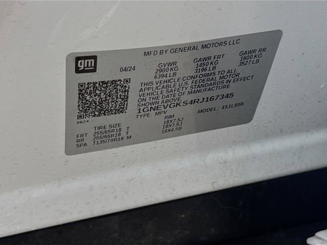 Used 2024 Chevrolet Traverse LT w/ LPO, Floor Liner Package image 34