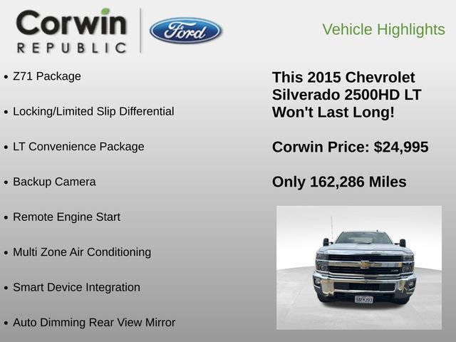Used 2015 Chevrolet Silverado 2500 LT w/ Z71 Package, Off-Road AWD/4WD image 6