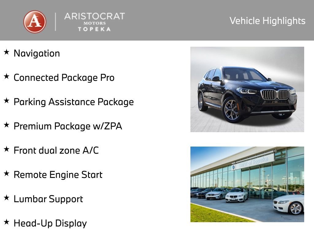 Used 2024 BMW X3 xDrive30i w/ Premium Package w/ZPA image 2