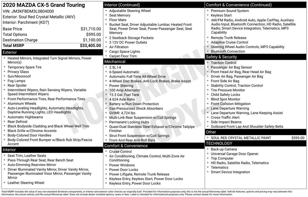 Used 2020 MAZDA CX-5 Grand Touring image 27