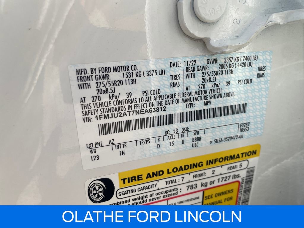 Certified 2022 Ford Expedition Limited AWD/4WD image 29