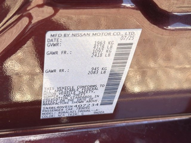 Used 2025 Nissan Altima 2.5 SV w/ SV Special Edition Package FWD image 24