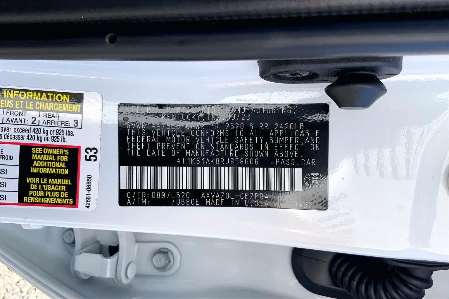 Used 2024 Toyota Camry XSE FWD image 36