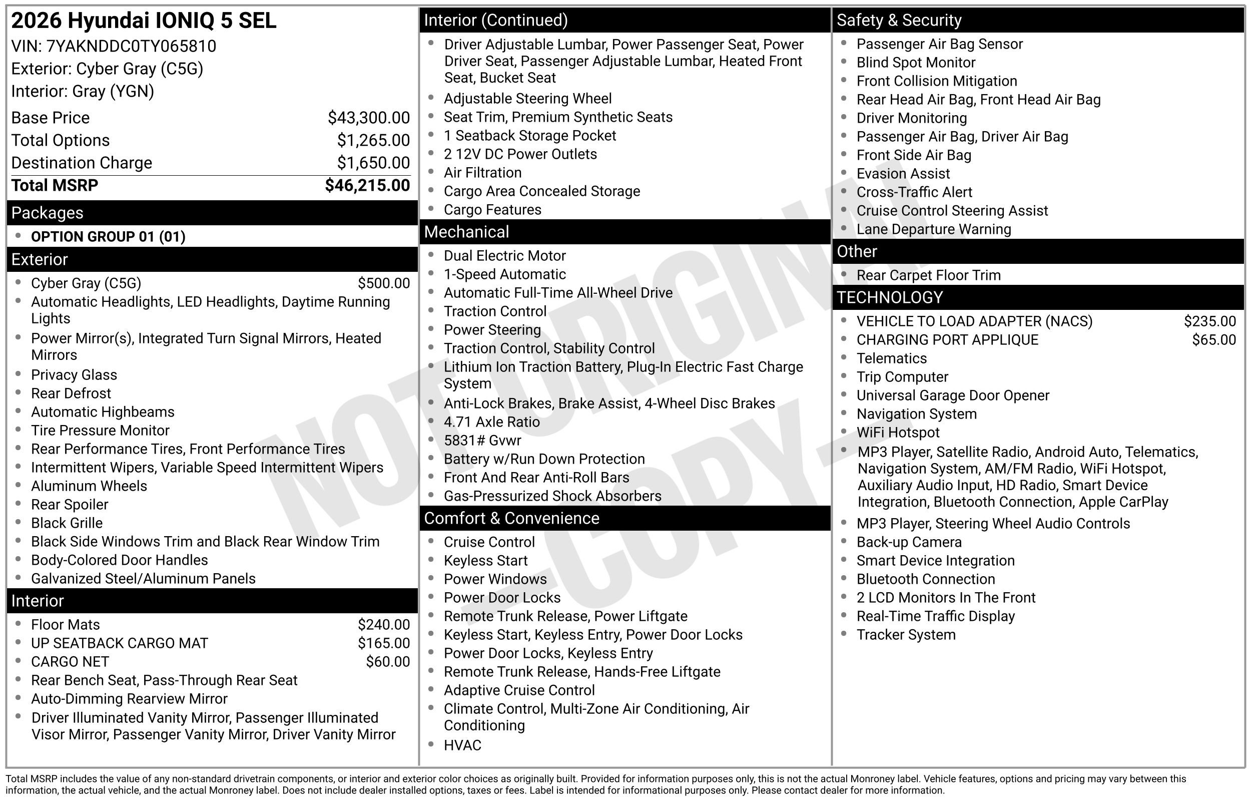 New 2026 Hyundai Ioniq 5 SEL AWD/4WD image 3