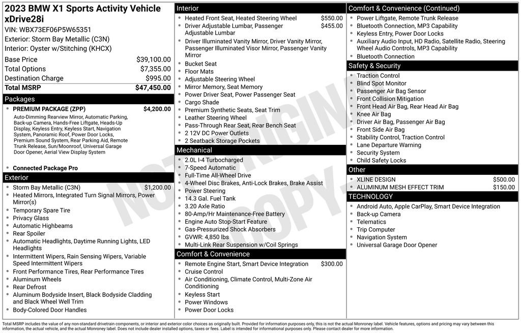 Used 2023 BMW X1 xDrive28i w/ Premium Package image 7