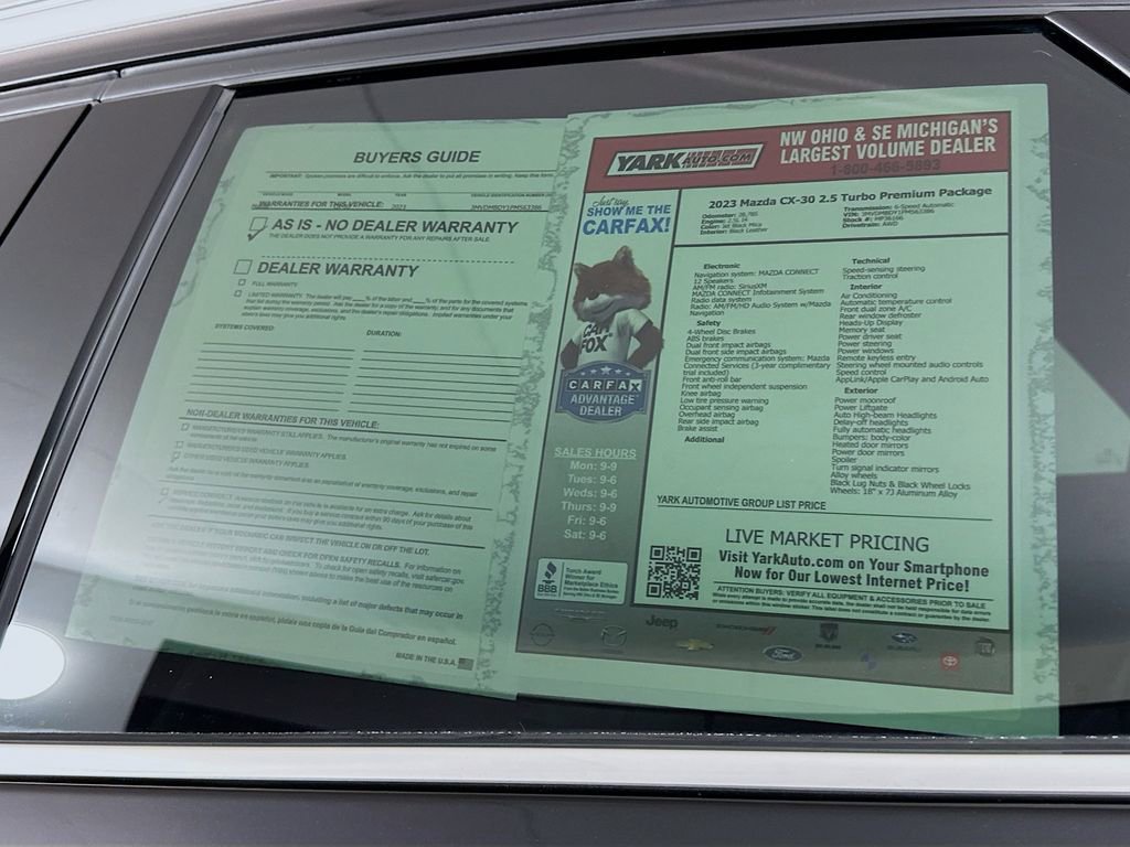 Certified 2023 MAZDA CX-30 2.5 Turbo w/ Premium Package image 12