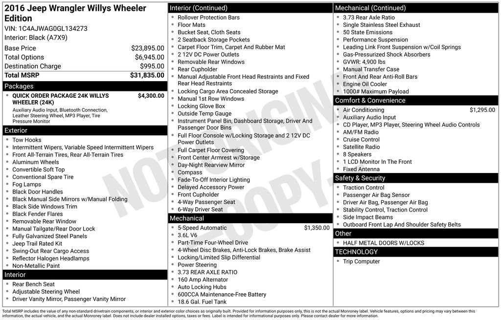 Used 2016 Jeep Wrangler Sport image 27