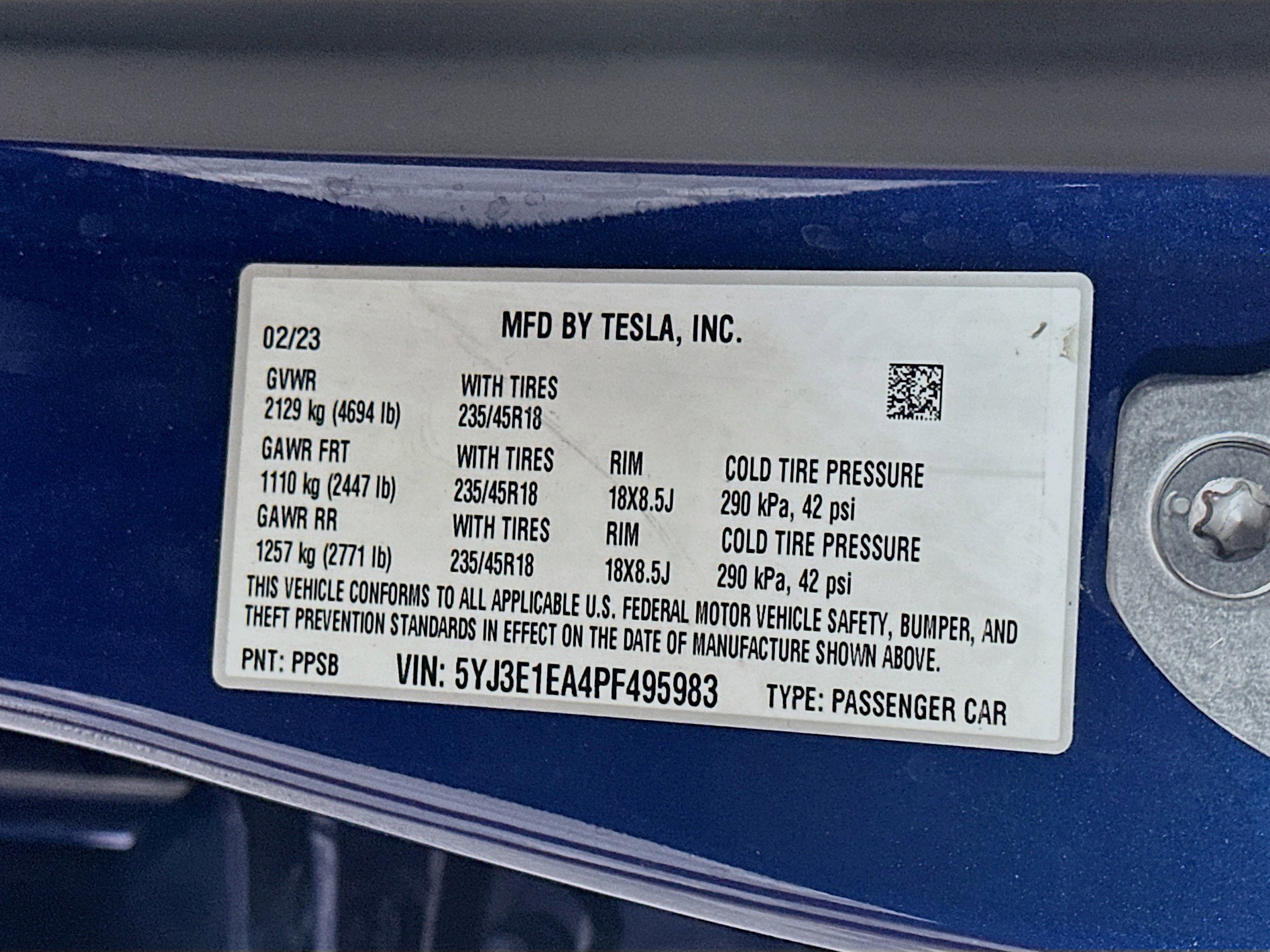 Used 2023 Tesla Model 3 Standard Range image 12