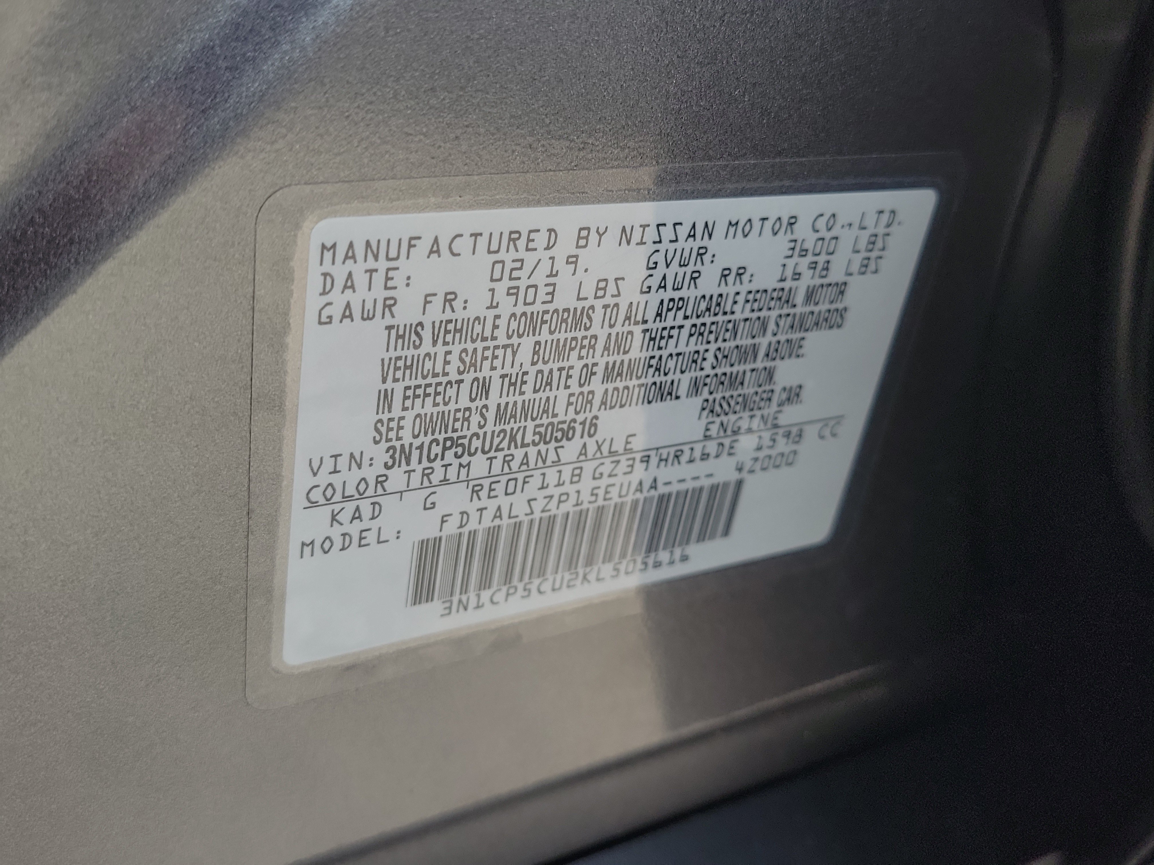 Used 2019 Nissan Kicks SV w/ Exterior Package FWD image 31