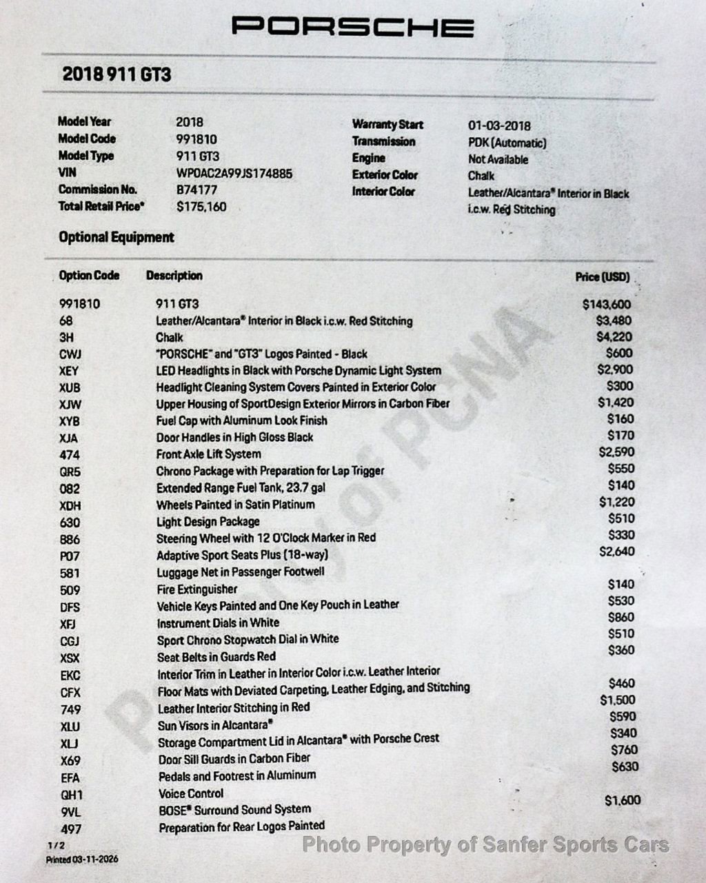 Used 2018 Porsche 911 GT3 image 41