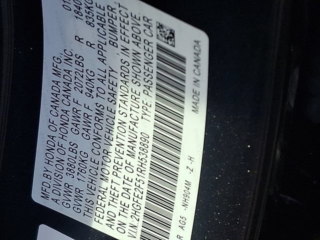 Certified 2024 Honda Civic Sport image 27