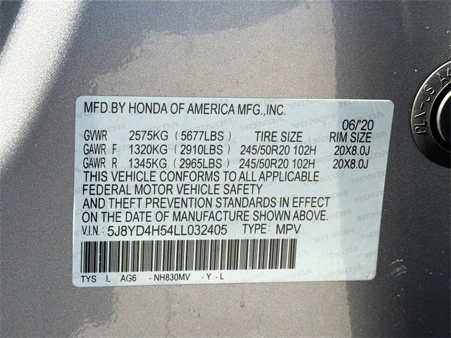 Used 2020 Acura MDX SH-AWD w/ Technology Package image 46