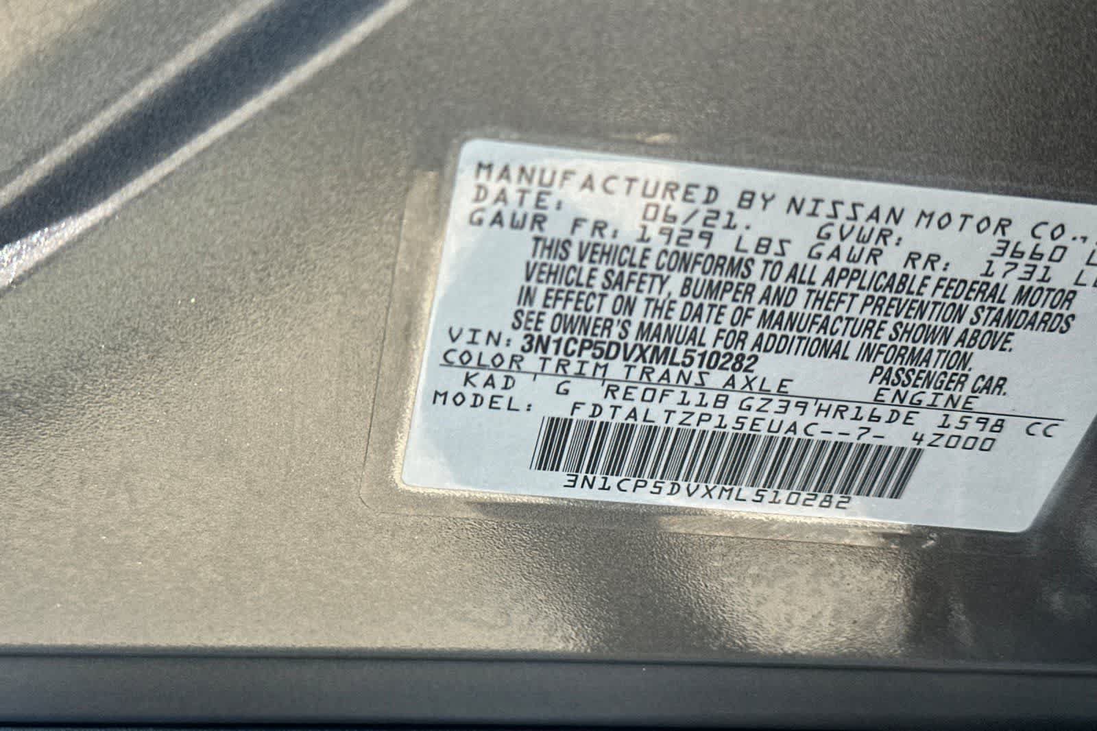 Used 2021 Nissan Kicks SR w/ Interior Electronics Package FWD image 36