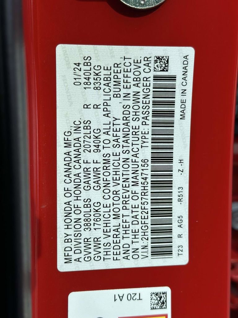 Certified 2024 Honda Civic Sport image 30
