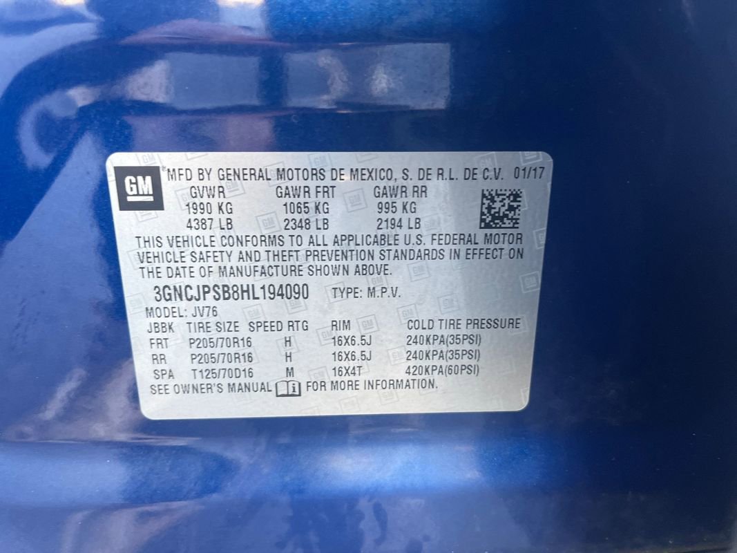 Used 2017 Chevrolet Trax LT w/ Sun & Sound Package image 27