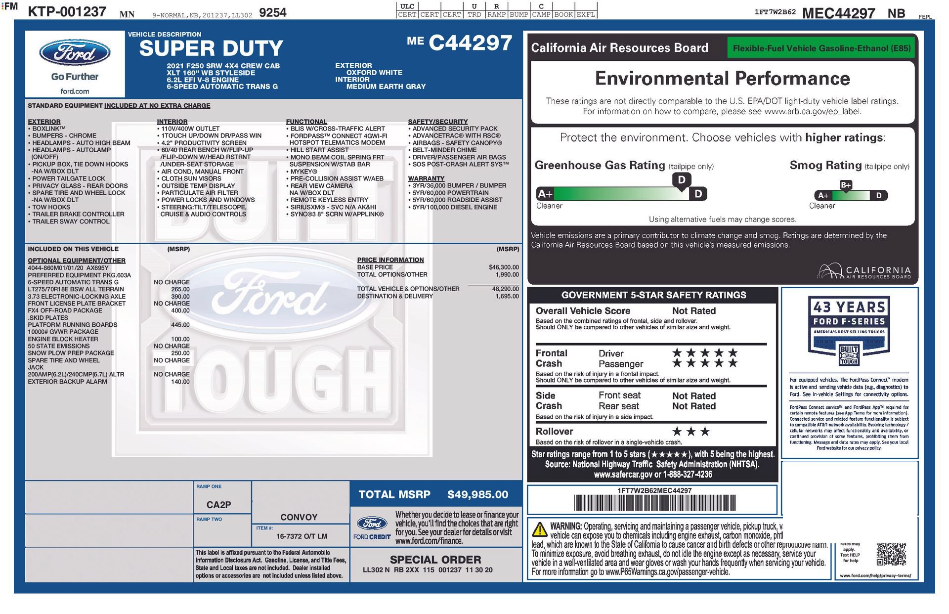 Used 2021 Ford F250 XLT w/ FX4 Off-Road Package AWD/4WD image 18