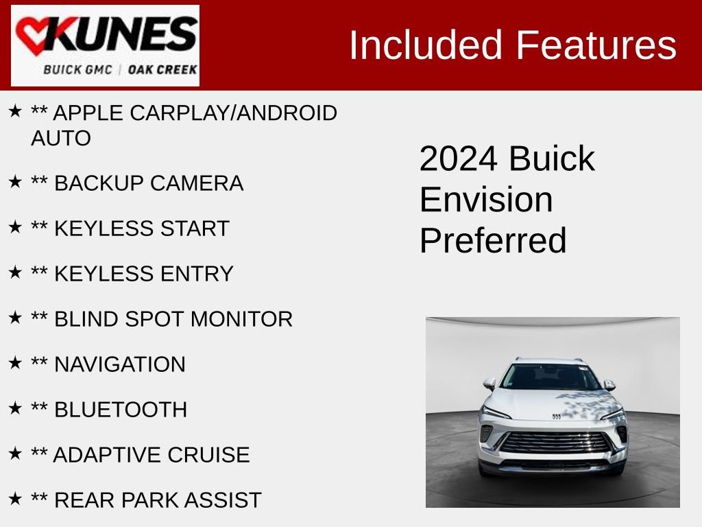 Used 2024 Buick Envision Preferred AWD/4WD image 2