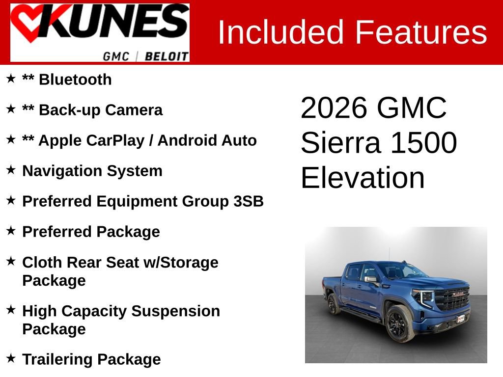 New 2026 GMC Sierra 1500 Elevation w/ Preferred Package image 2