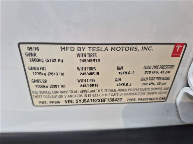 Used 2016 Tesla Model S 75D AWD/4WD image 17