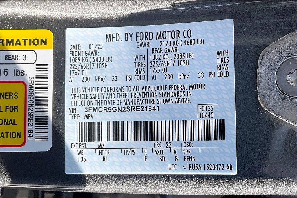 New 2025 Ford Bronco Sport Heritage w/ Convenience Package image 13