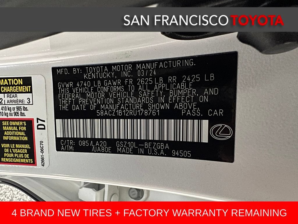 Used 2024 Lexus ES 350 w/ Accessory Package (Z1) FWD image 41