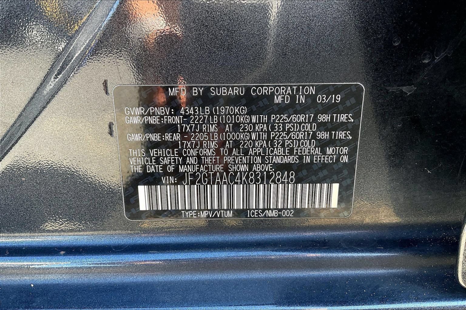 Used 2019 Subaru Crosstrek 2.0i AWD/4WD image 32
