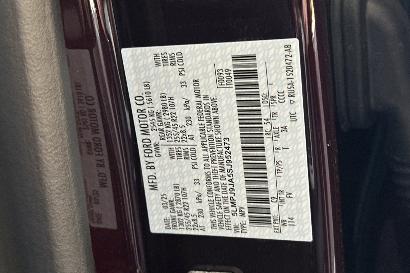 New 2025 Lincoln Nautilus Black Label w/ Jet Appearance Package image 29