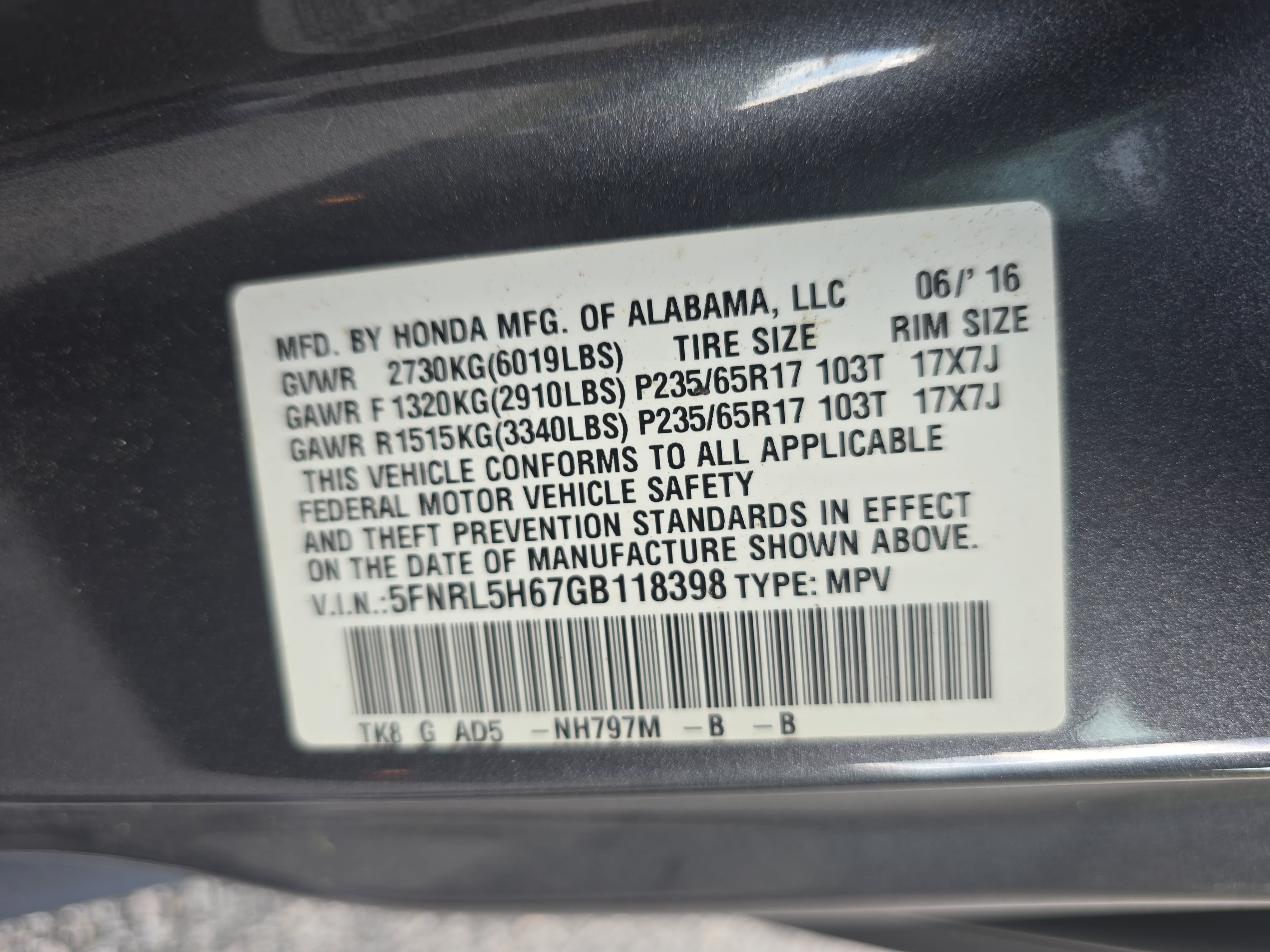 Used 2016 Honda Odyssey EX-L image 32