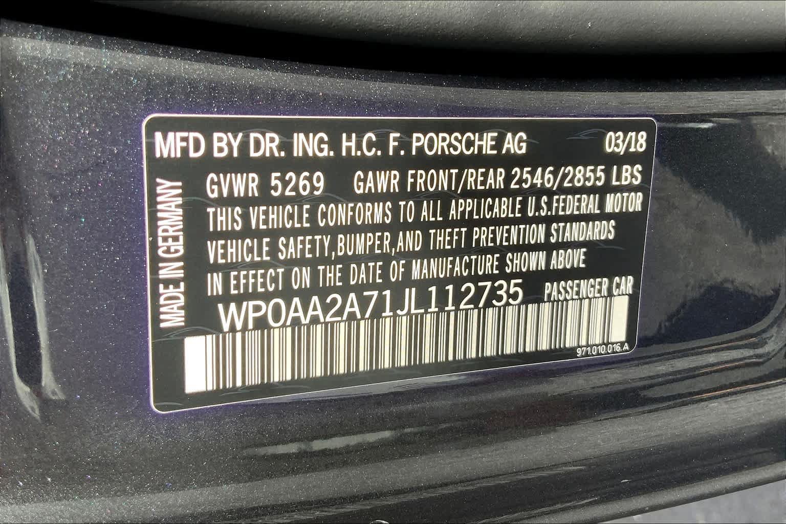 Used 2018 Porsche Panamera RWD image 34