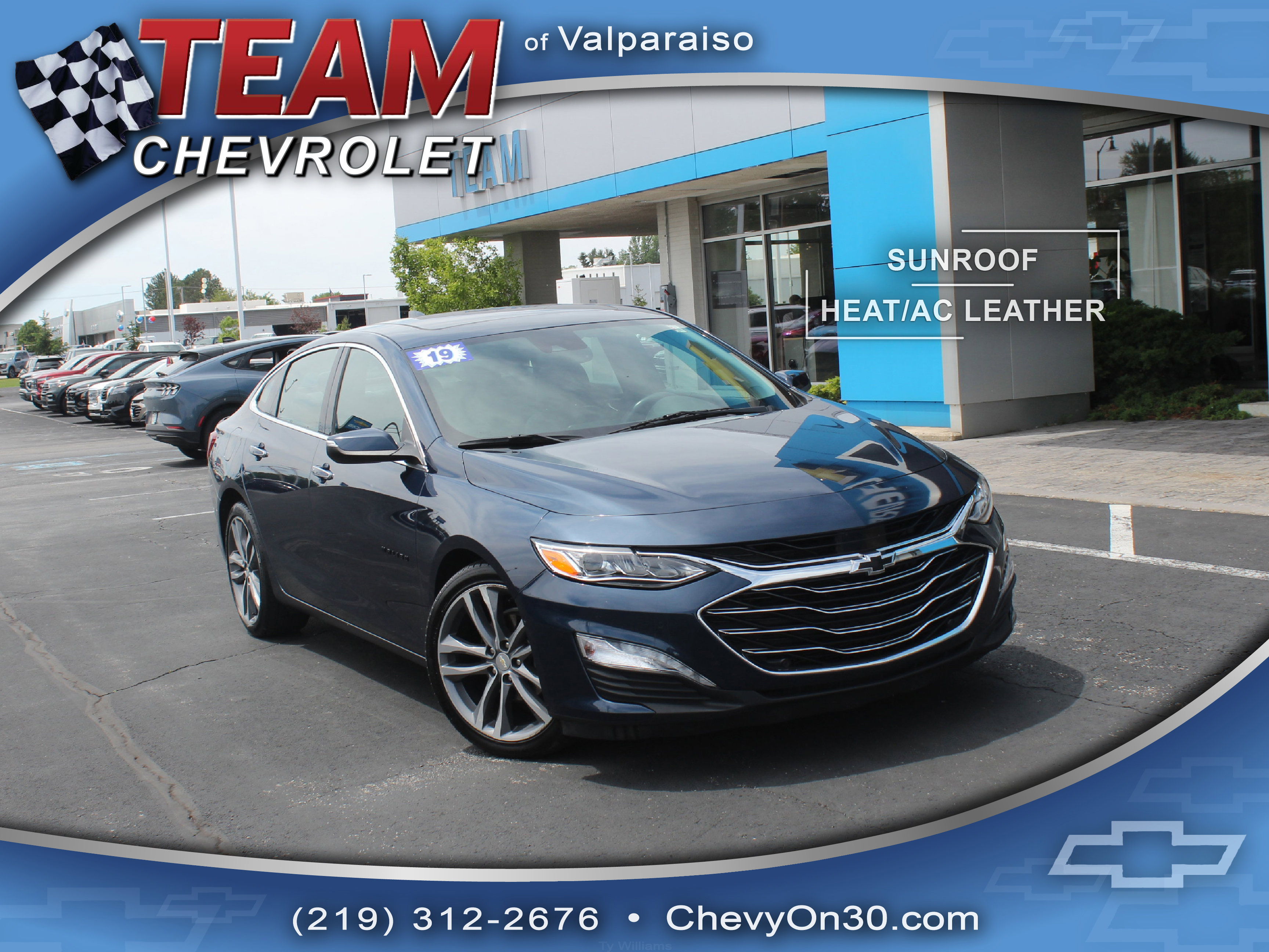 Used 2019 Chevrolet Malibu Premier w/ Sun and Wheel Package FWD image 1