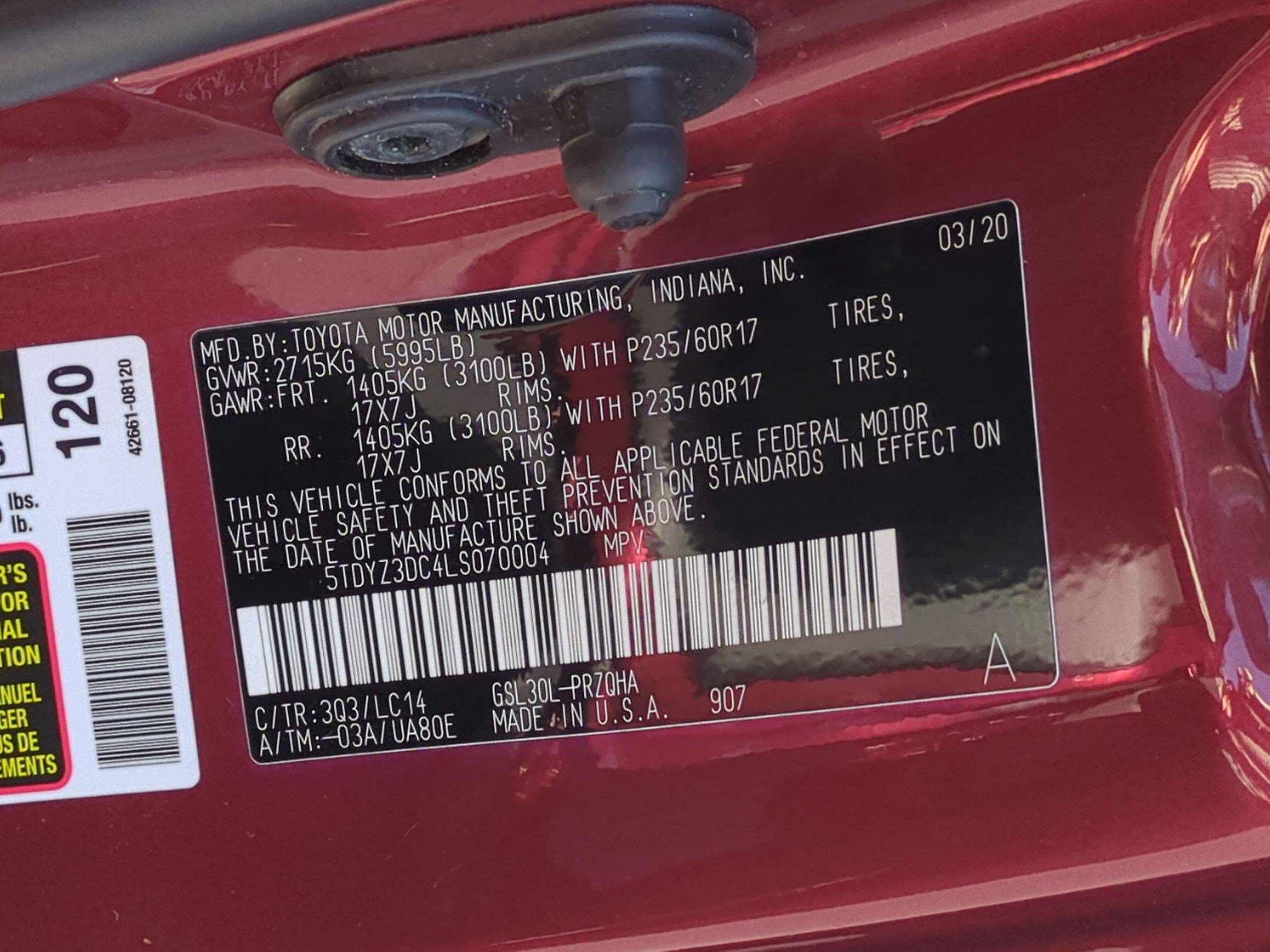Used 2020 Toyota Sienna XLE FWD image 43
