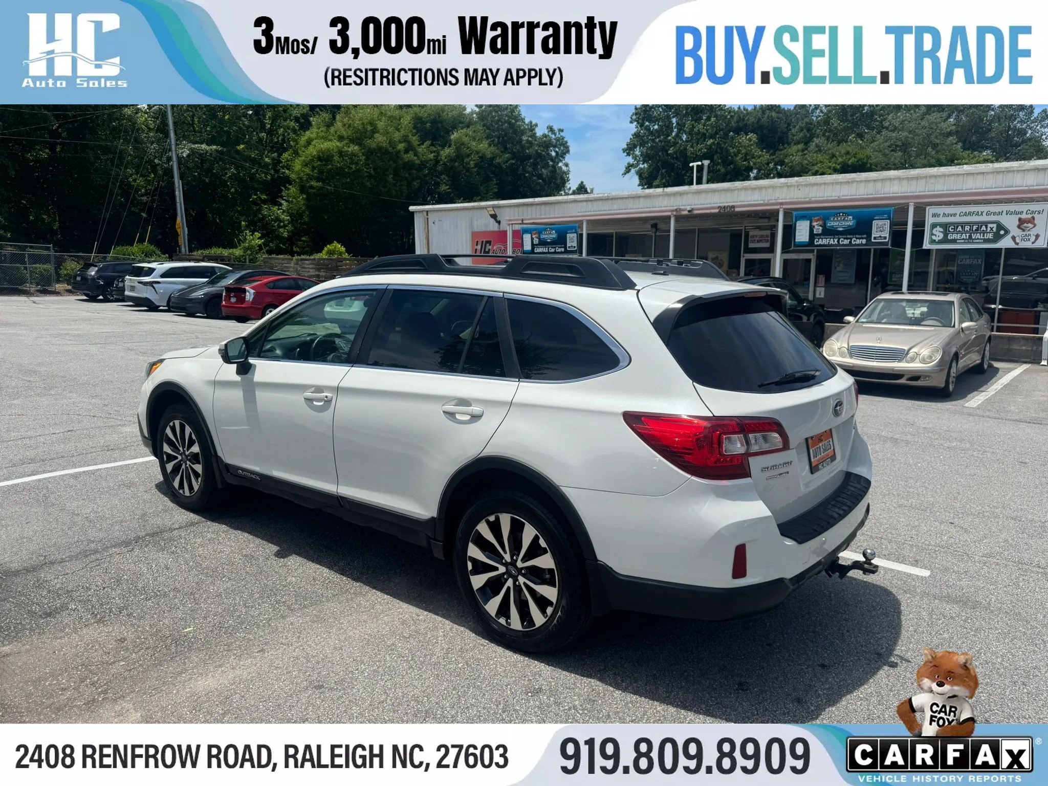 Used 2015 Subaru Outback 2.5i Limited w/ Protection Package #2 AWD/4WD image 3