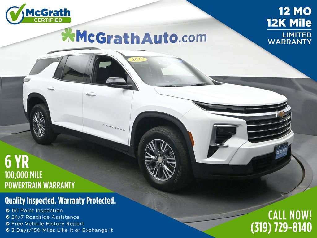 Certified 2025 Chevrolet Traverse LT