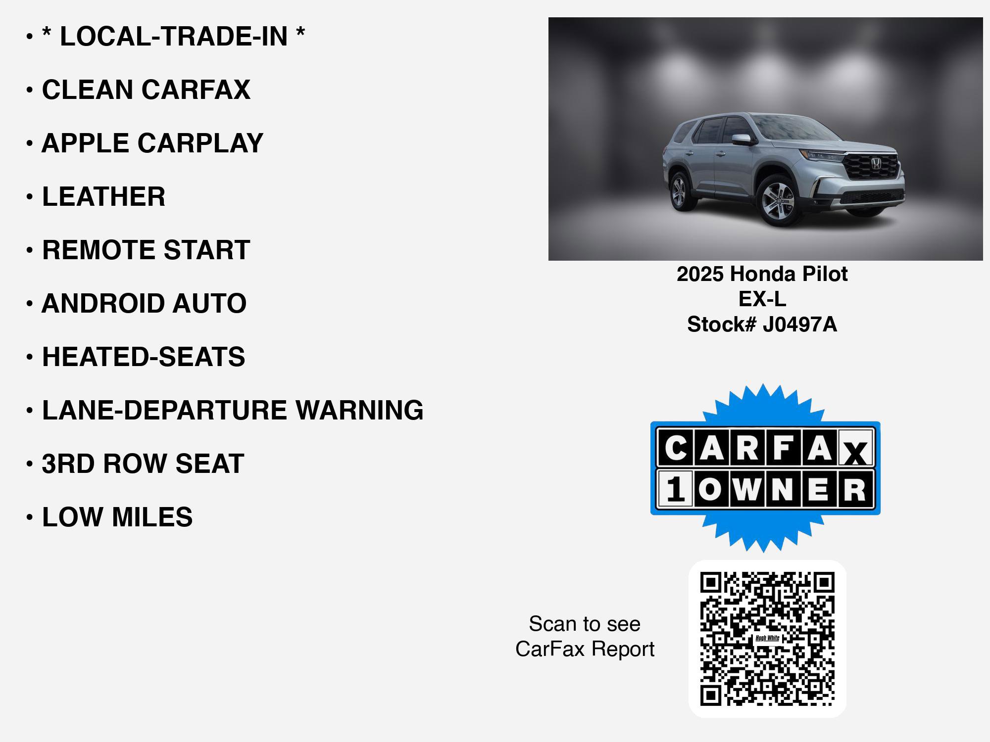 Used 2025 Honda Pilot EX-L image 7