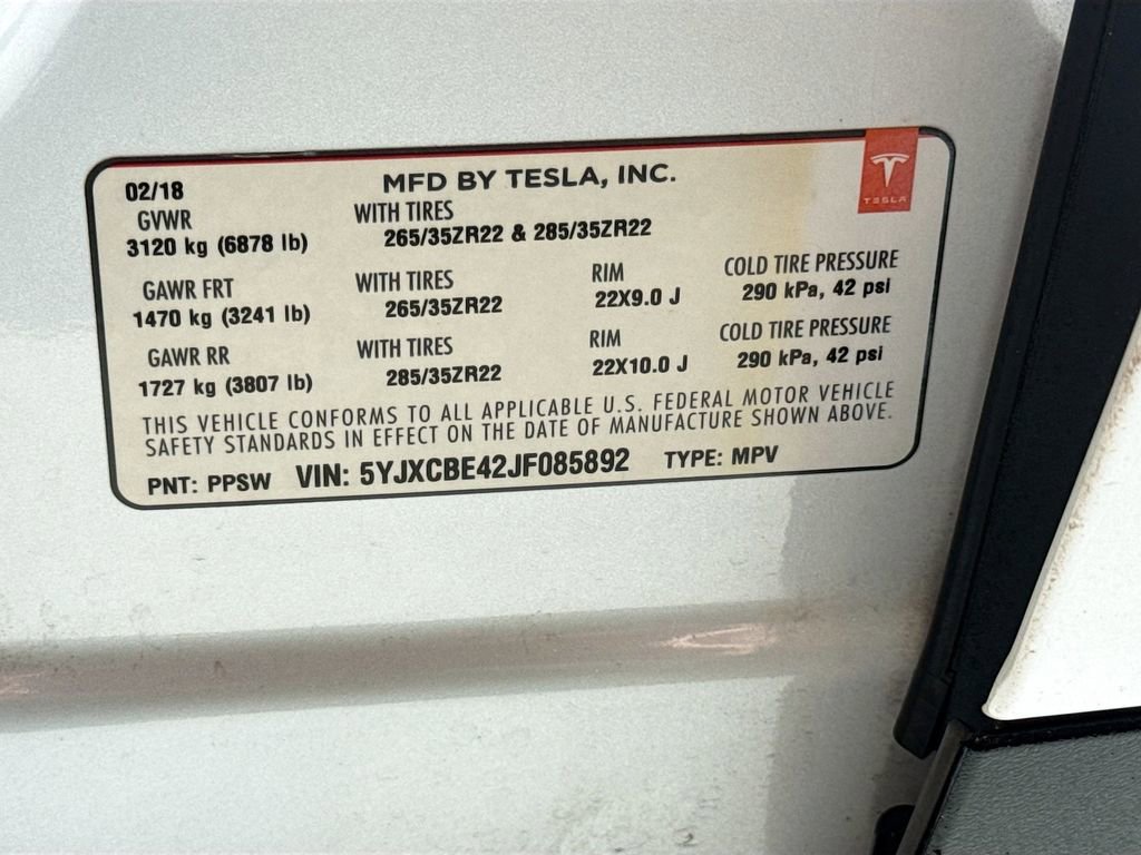 Used 2018 Tesla Model X P100D image 24