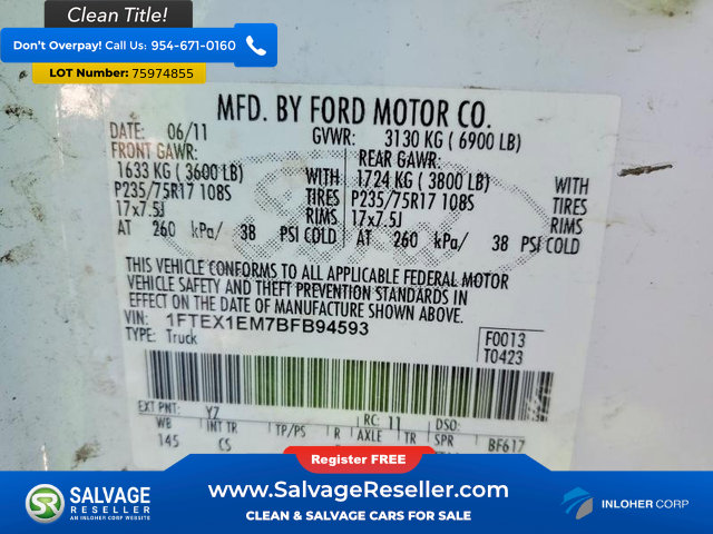 Used 2011 Ford F150 XL w/ PWR Equipment Group image 16