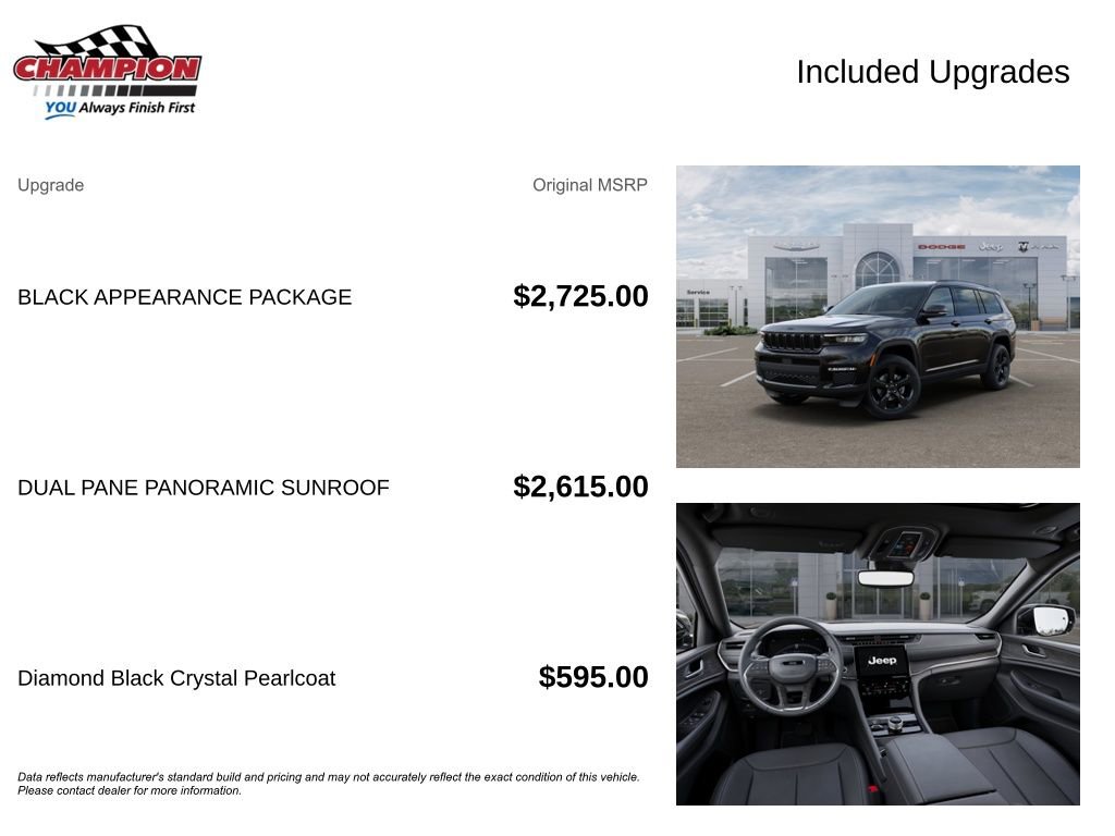 New 2025 Jeep Grand Cherokee L Limited w/ Black Appearance Package image 6