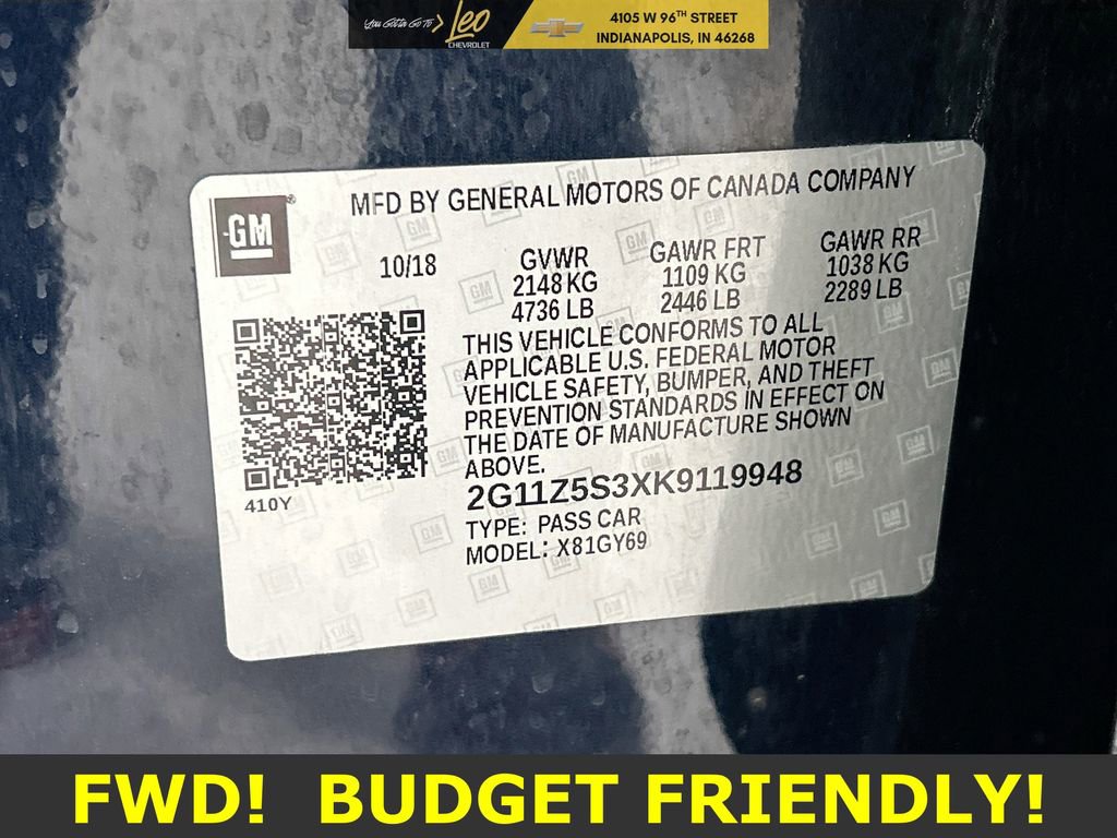 Used 2019 Chevrolet Impala LT image 30