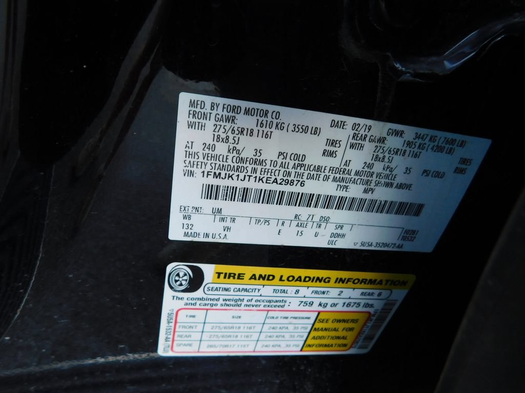 Used 2019 Ford Expedition Max XLT w/ Equipment Group 202A AWD/4WD image 9