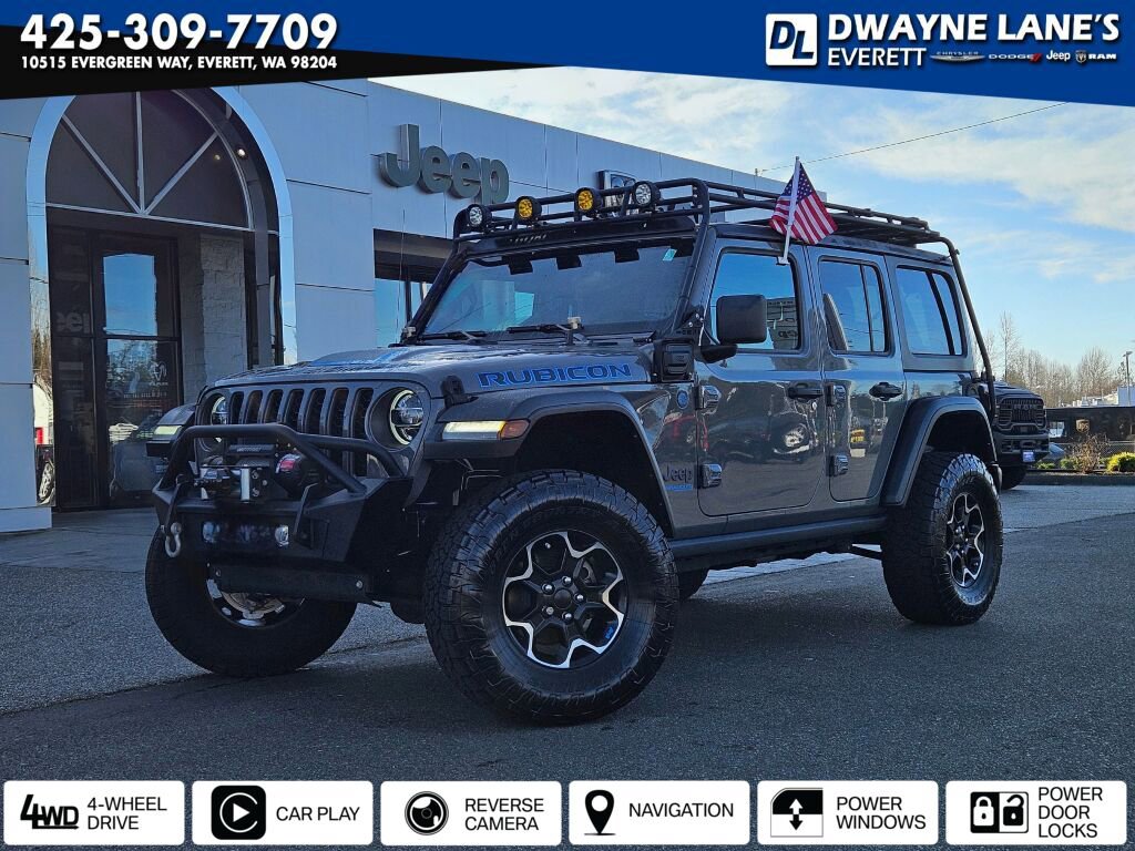 Used 2022 Jeep Wrangler Unlimited Rubicon 4xe image 1