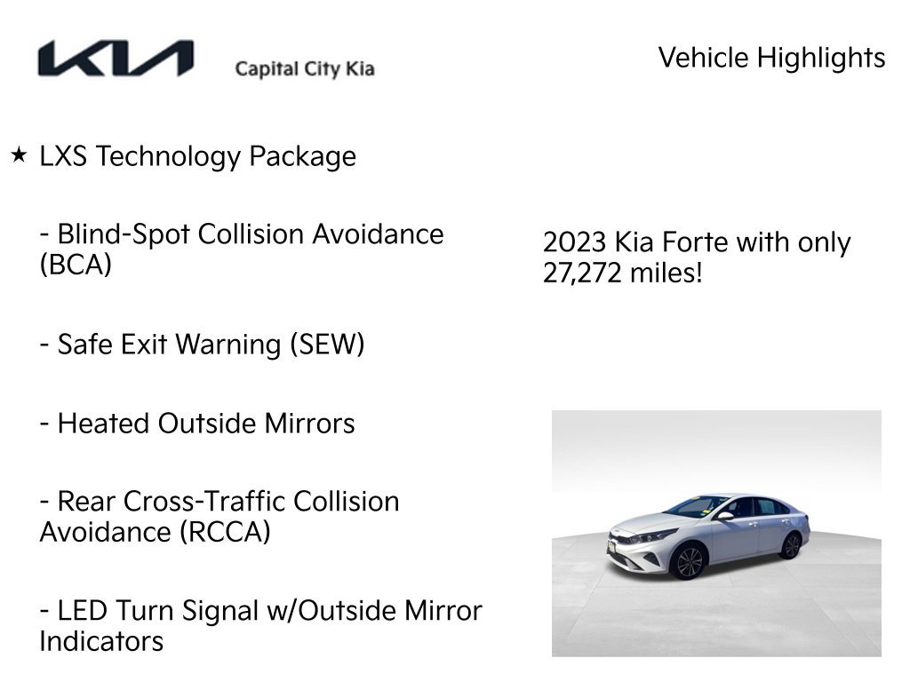 Used 2023 Kia Forte LXS w/ LXS Technology Package FWD image 8