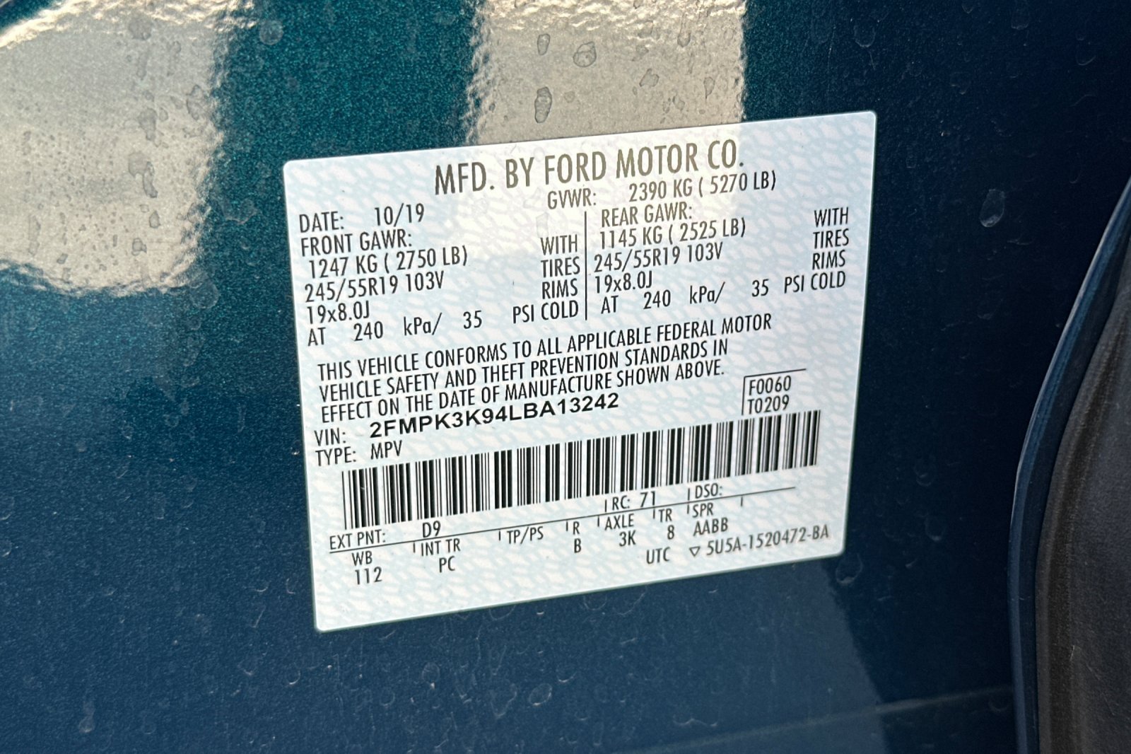 Used 2020 Ford Edge Titanium w/ Equipment Group 301A FWD image 55