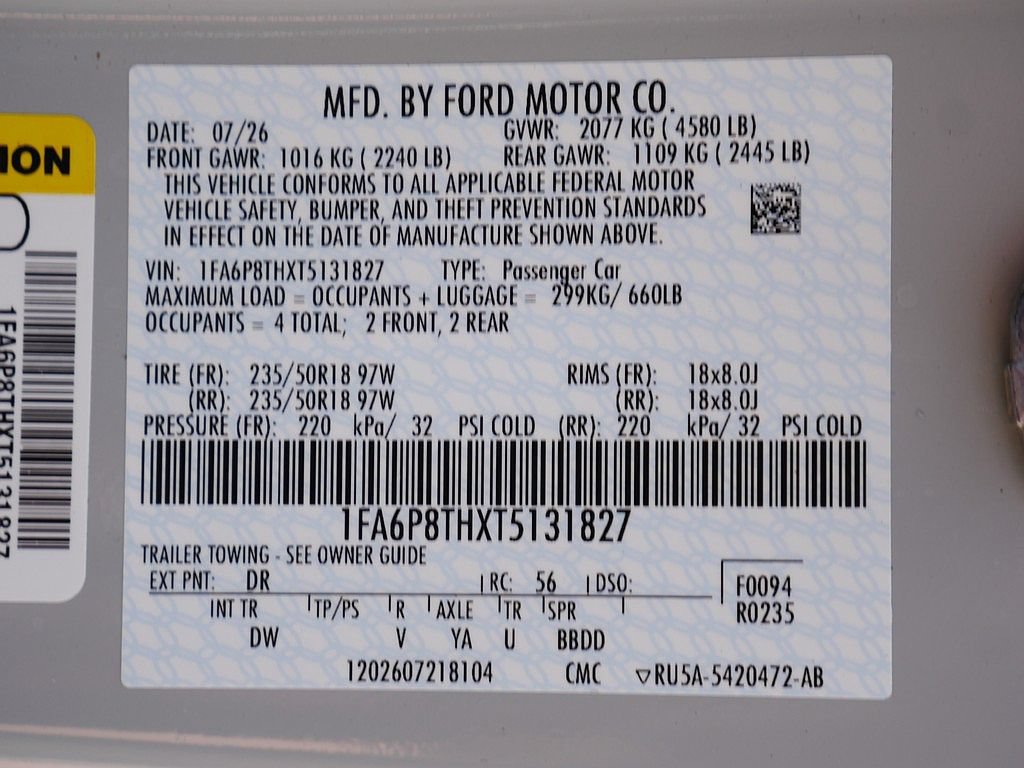 New 2026 Ford Mustang Coupe RWD image 35