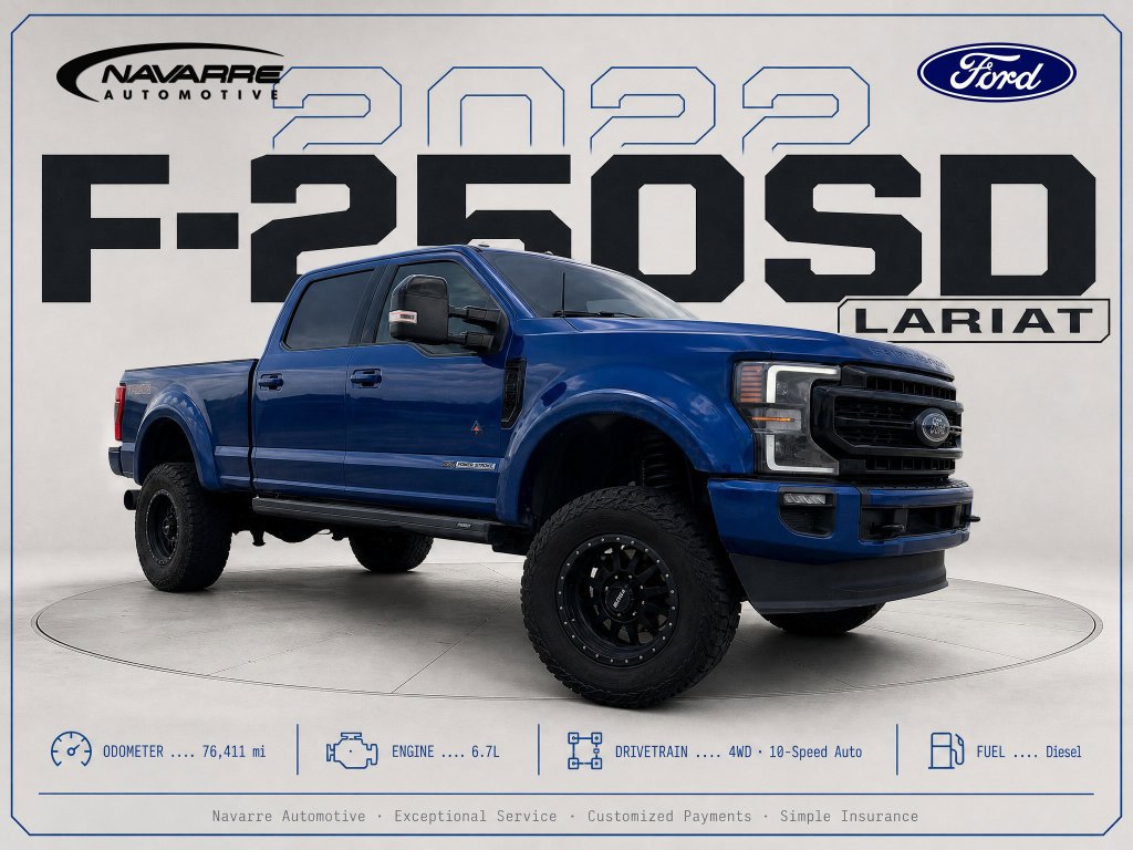 Used 2022 Ford F250 Lariat w/ Black Appearance Package