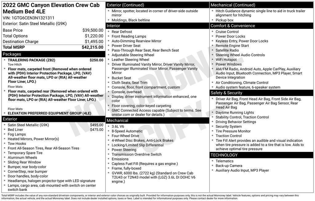 Used 2022 GMC Canyon Elevation w/ Trailering Package video 2
