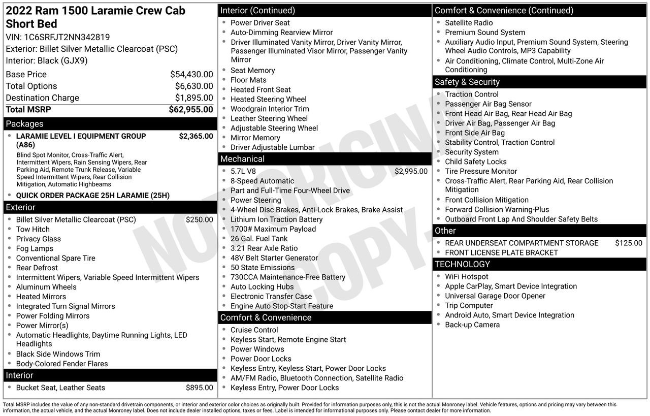 Used 2022 RAM 1500 Laramie image 49