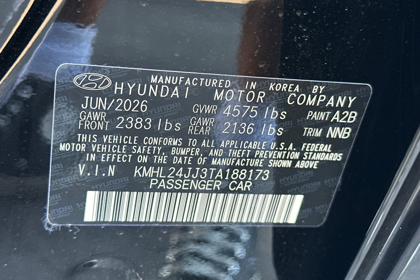 New 2026 Hyundai Sonata Blue FWD image 27
