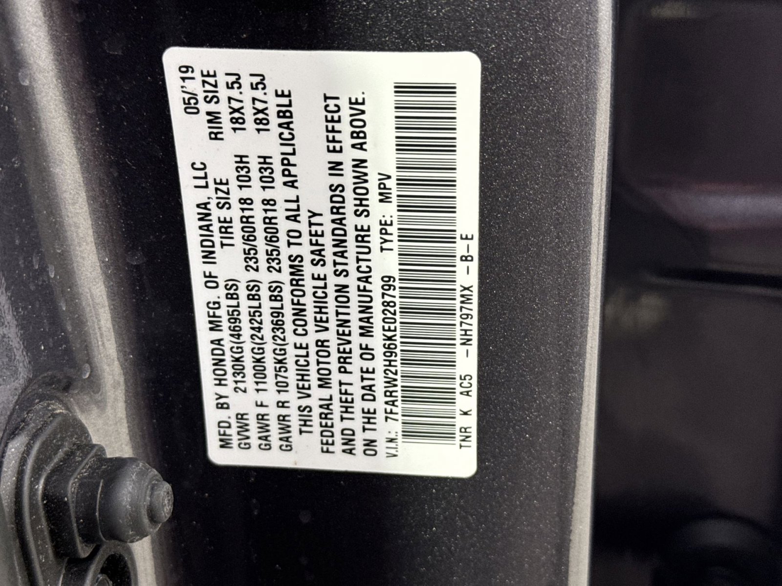 Used 2019 Honda CR-V Touring image 35