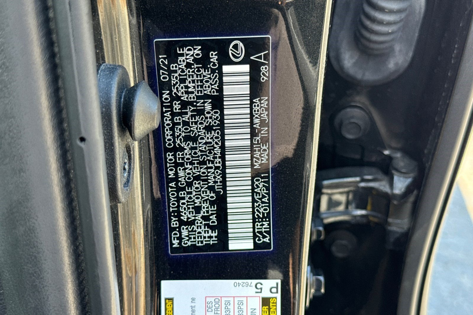 Certified 2021 Lexus UX 250h AWD/4WD image 40